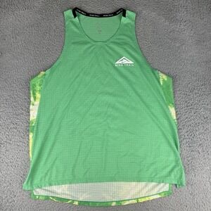 Nike Trail Dri-FIT  Solar Chase Men's Large Tank Top Green Athletic